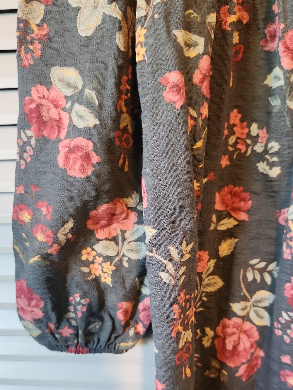 Modern Moments Gray Floral Dress - Picture 7 of 13